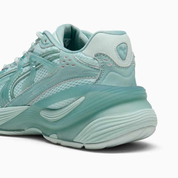 Inverse Premium Women's Sneakers, Peaceful Blue-Modern Mint-Green Moon, extralarge