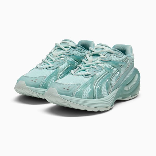 Inverse Premium Women's Sneakers, Peaceful Blue-Modern Mint-Green Moon, extralarge