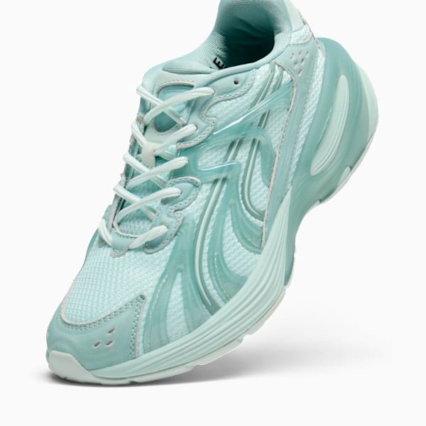 Inverse Premium Women's Sneakers, Peaceful Blue-Modern Mint-Green Moon, extralarge