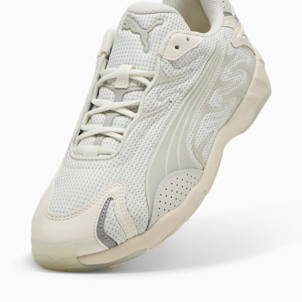 Inhale Reflective Sneakers, Warm White-Frosted Ivory, extralarge