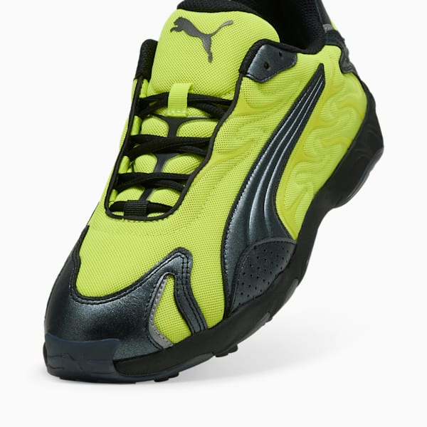 ユニセックス インへイル メタリック スニーカー, Yellow Alert-PUMA Black, extralarge-JPN