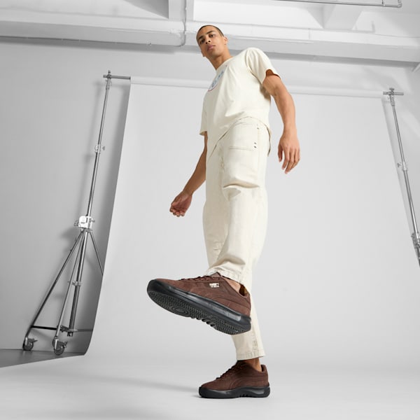 GV Special Artisanal Men's Sneakers, Espresso Brown-Puma Silver, extralarge