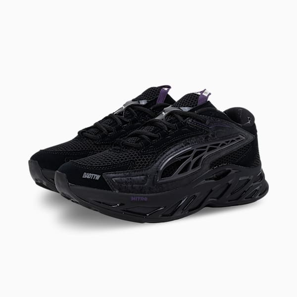Exotek NITRO™ Memphis BADTTW Sneakers, PUMA Black-Flat Dark Gray, extralarge-IND