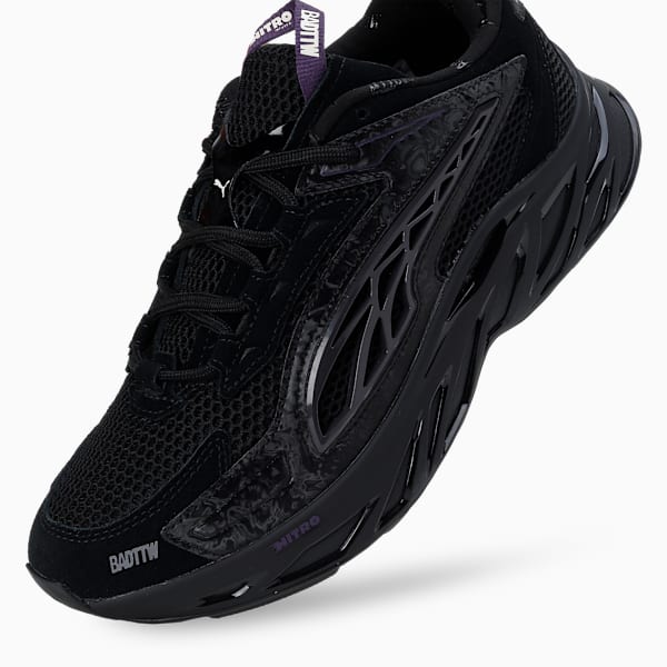 Exotek NITRO™ Memphis BADTTW Sneakers, PUMA Black-Flat Dark Gray, extralarge-IND