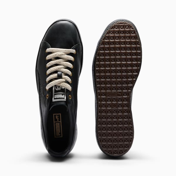 PUMA x THE BROOKLYN CIRCUS Clyde Men's Sneakers, PUMA Black-Light Sand-PUMA Gold, extralarge