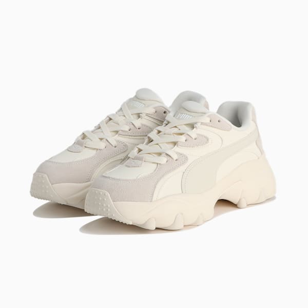 ウィメンズ パルサー ライト スニーカー, Warm White-Vapor Gray-PUMA White, extralarge-JPN