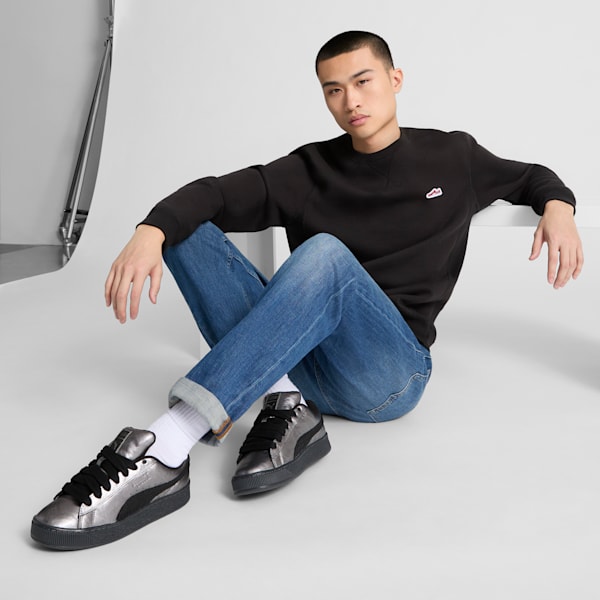 Suede XL Galactic Sneakers, PUMA Black-Puma Aged Silver, extralarge