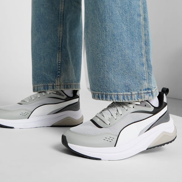 Amplifier Retro Sneakers, Cool Light Gray-PUMA White-PUMA Black, extralarge