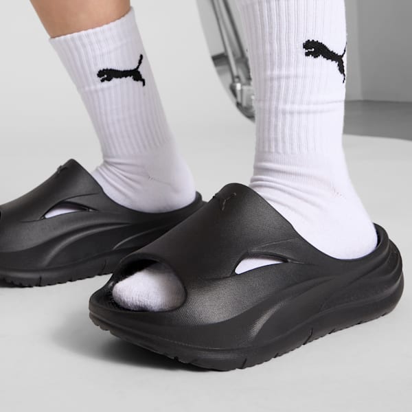 Tenis tipo sandalias para niños grandes SOFTRIDE Zero, PUMA Black, extralarge