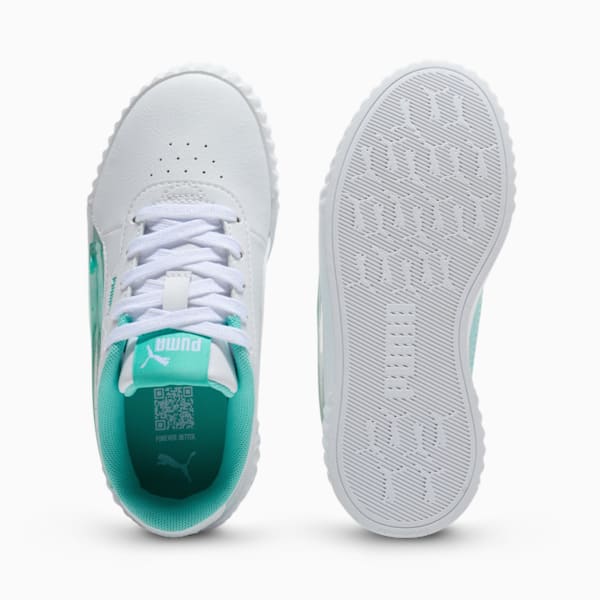 Tenis para niños pequeños Jelly Bean Carina 3.0, PUMA White-Peaceful Blue-Aquatic, extralarge