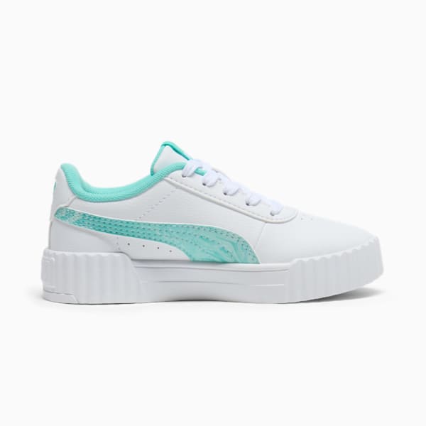 Tenis para niños pequeños Jelly Bean Carina 3.0, PUMA White-Peaceful Blue-Aquatic, extralarge