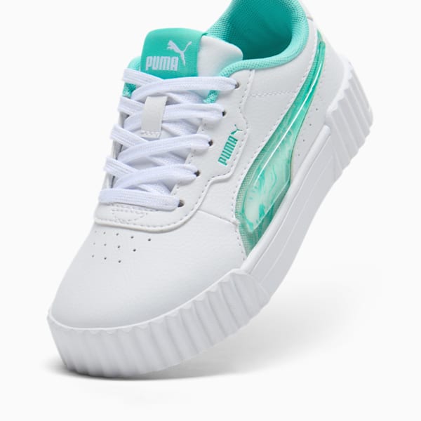Tenis para niños pequeños Jelly Bean Carina 3.0, PUMA White-Peaceful Blue-Aquatic, extralarge