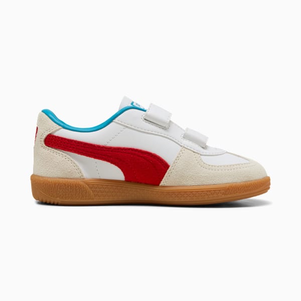 Palermo Elevata Leather Little Kids' Easy On Sneakers, PUMA White-For All Time Red, extralarge