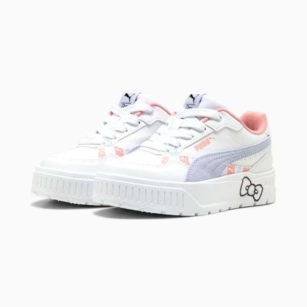 ガールズ PUMA x ハローキティ アンド フレンズ カルメン 2 アイドル スニーカー 17-21cm, PUMA White-Cool Weather-Pink Fruit, extralarge-JPN