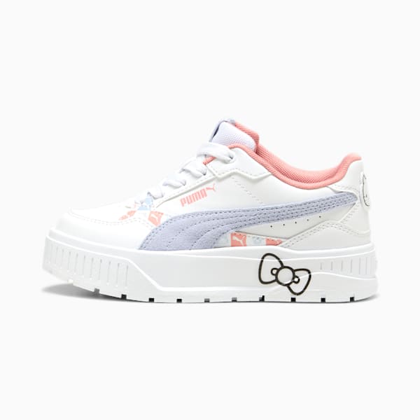 ガールズ PUMA x ハローキティ アンド フレンズ カルメン 2 アイドル スニーカー 17-21cm, PUMA White-Cool Weather-Pink Fruit, extralarge-JPN