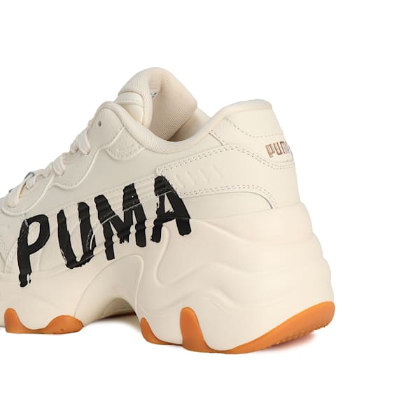 ウィメンズ パルサー ウェッジ ガム スニーカー, Frosted Ivory-PUMA Black-Gum, extralarge-JPN