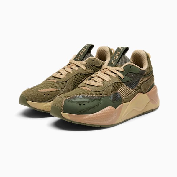 Tenis RS-X Rain Map Camo, Olive Drab-Myrtle-Sand Dune, extralarge