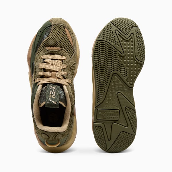 Tenis RS-X Rain Map Camo, Olive Drab-Myrtle-Sand Dune, extralarge