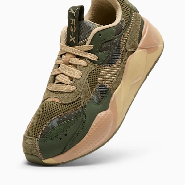 Tenis RS-X Rain Map Camo, Olive Drab-Myrtle-Sand Dune, extralarge