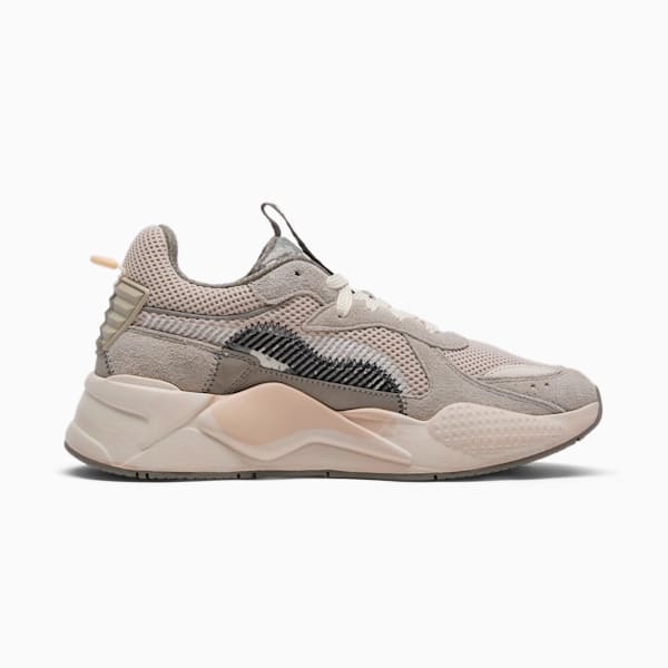 RS-X Rain Map Camo Sneakers, Pure Cashmere-Elephant Skin-Bungee Cord, extralarge