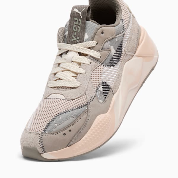 RS-X Rain Map Camo Sneakers, Pure Cashmere-Elephant Skin-Bungee Cord, extralarge