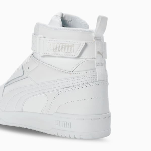 Court Shatter Men's Sportstyle Casual Shoe, PUMA White-Feather Gray, extralarge-IND