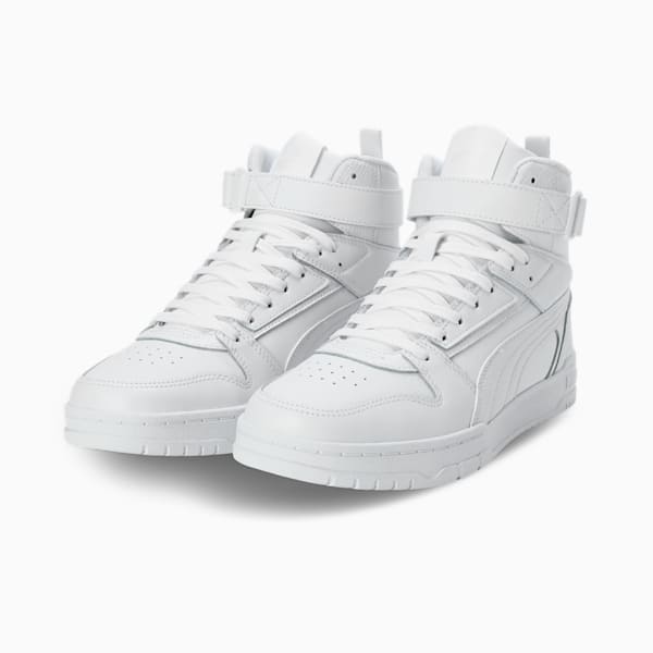 Court Shatter Men's Sportstyle Casual Shoe, PUMA White-Feather Gray, extralarge-IND
