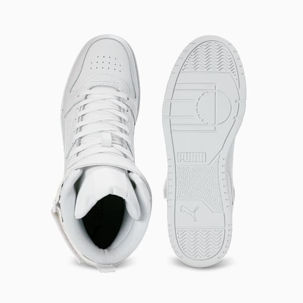 Court Shatter Men's Sportstyle Sneakers, PUMA White-Feather Gray, extralarge-IND