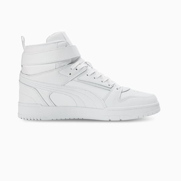 Court Shatter Men's Sportstyle Sneakers, PUMA White-Feather Gray, extralarge-IND