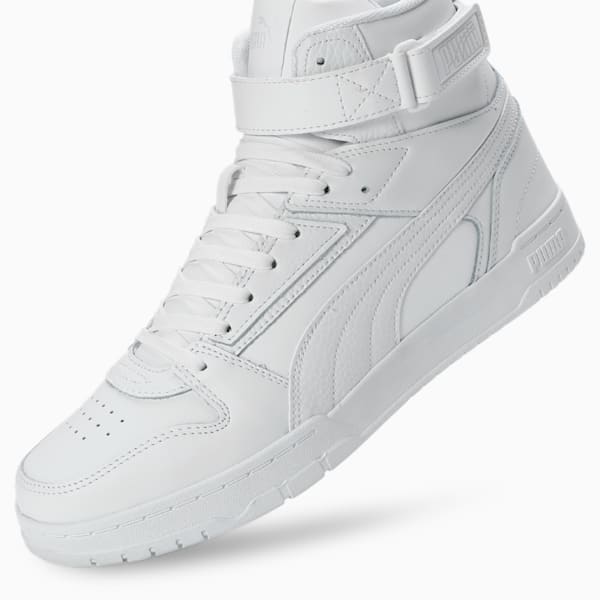 Court Shatter Men's Sportstyle Casual Shoe, PUMA White-Feather Gray, extralarge-IND