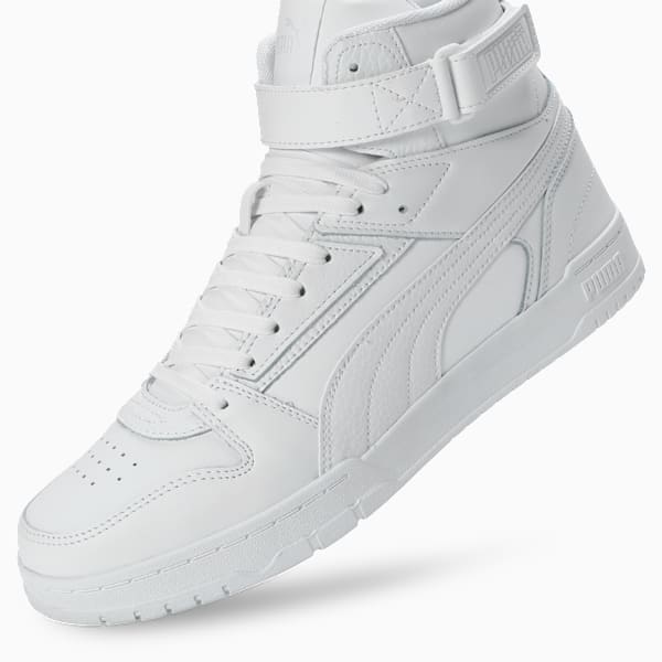 Court Shatter Men's Sportstyle Sneakers, PUMA White-Feather Gray, extralarge-IND