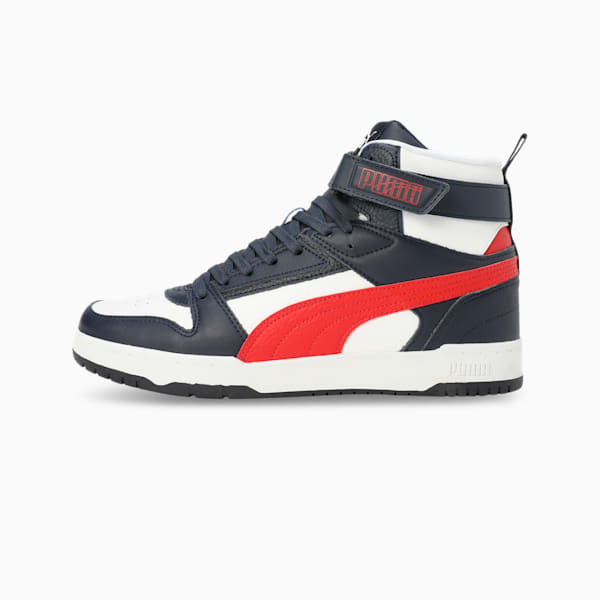 Court Shatter Men's Sportstyle Casual Shoe, Parisian Night-For All Time Red-PUMA White, extralarge-IND