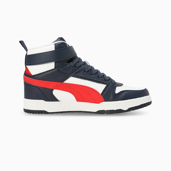Court Shatter Men's Sportstyle Casual Shoe, Parisian Night-For All Time Red-PUMA White, extralarge-IND
