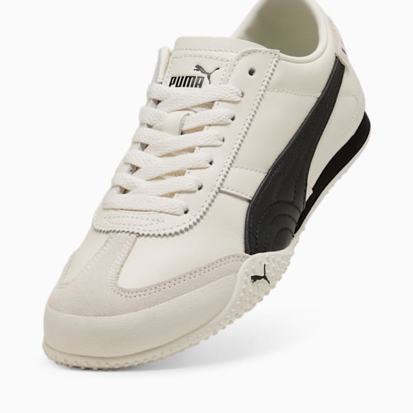 ユニセックス ベラ UT レザー スニーカー, Warm White-PUMA Black, extralarge-JPN