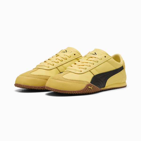 ユニセックス ベラ UT レザー スニーカー, Pale Lemon-PUMA Black, extralarge-JPN