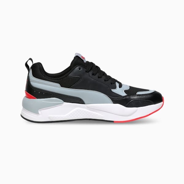 X-Ray 2 Square Retro Style Sneakers, PUMA Black-Cool Mid Gray-For All Time Red, extralarge-IND