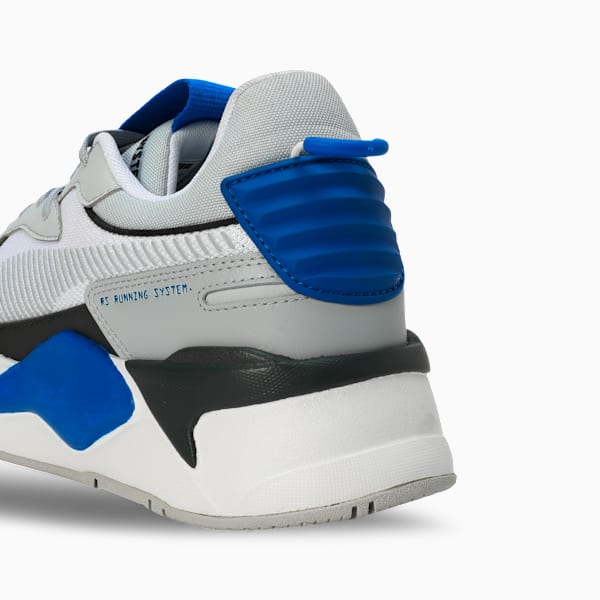 RS-X Geek Advanced Cushioning Sneakers, PUMA White-Platinum Gray, extralarge-IND