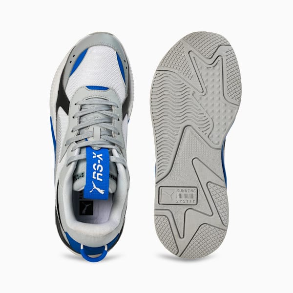 RS-X Geek Advanced Cushioning Sneakers, PUMA White-Platinum Gray, extralarge-IND
