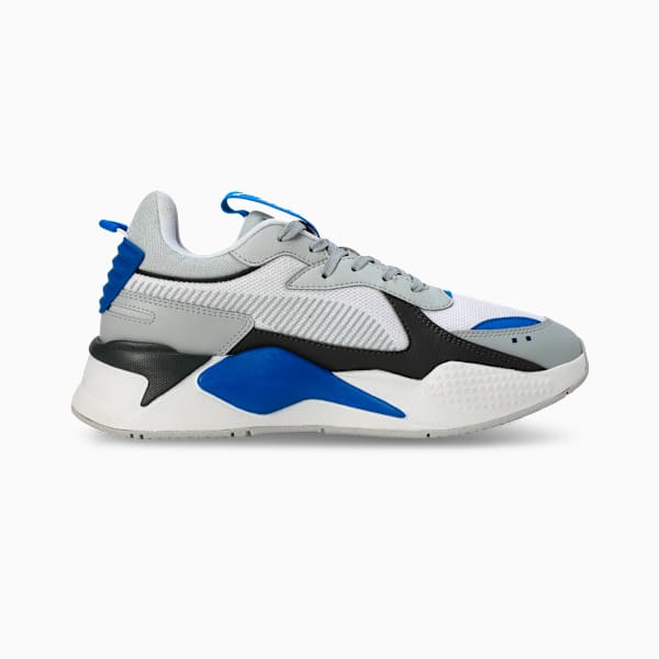 RS-X Geek Advanced Cushioning Sneakers, PUMA White-Platinum Gray, extralarge-IND