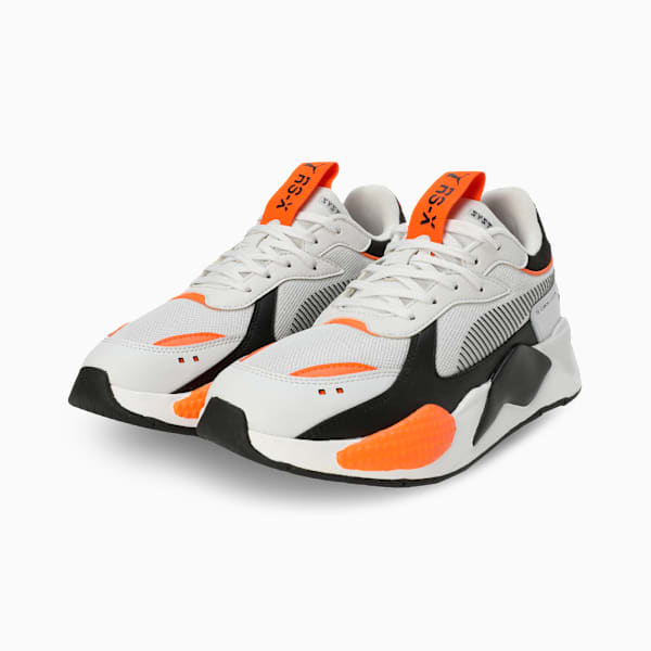 RS-X Geek Advanced Cushioning Sneakers, Feather Gray-PUMA Black, extralarge-IND