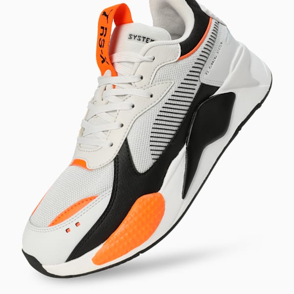RS-X Geek Advanced Cushioning Sneakers, Feather Gray-PUMA Black, extralarge-IND