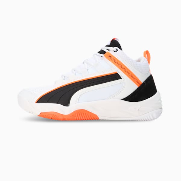 Rebound Future EVO Core Sneakers, PUMA White-PUMA Black-Ultra Orange, extralarge-IND