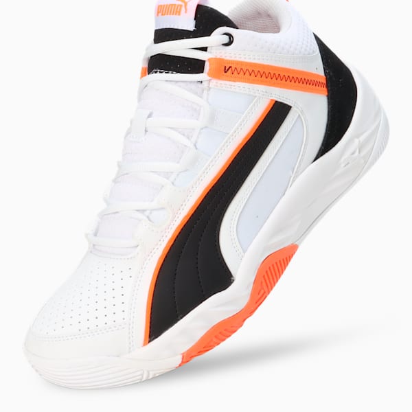 Rebound Future EVO Core Sneakers, PUMA White-PUMA Black-Ultra Orange, extralarge-IND