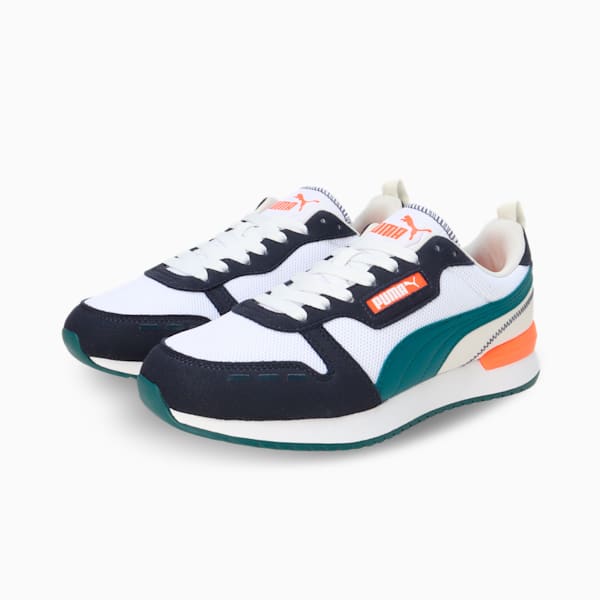 R78 Sneakers, New Navy-Cold Green-PUMA White, extralarge-IND