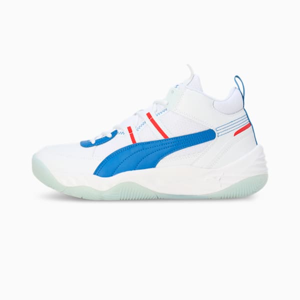 Rebound Future NextGen Sneakers, PUMA White-PUMA Team Royal-For All Time Red, extralarge-IND