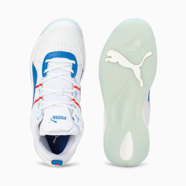 Rebound Future NextGen Sneakers, PUMA White-PUMA Team Royal-For All Time Red, extralarge-IND