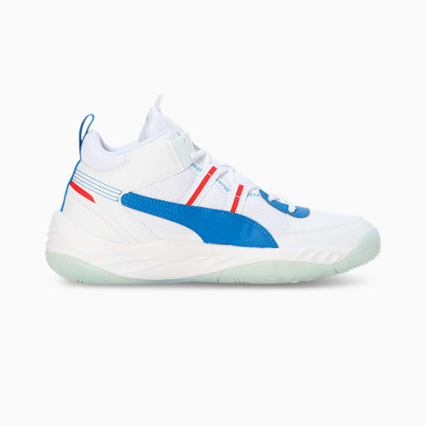 Rebound Future NextGen Sneakers, PUMA White-PUMA Team Royal-For All Time Red, extralarge-IND