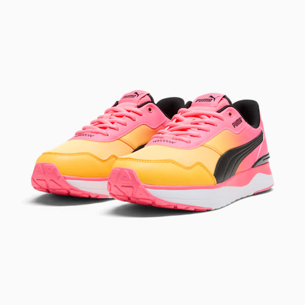 Tenis R78 Voyage Fade para mujer, Sunset Glow-PUMA Black-Sun Stream, extralarge