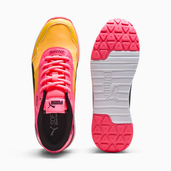 Tenis R78 Voyage Fade para mujer, Sunset Glow-PUMA Black-Sun Stream, extralarge