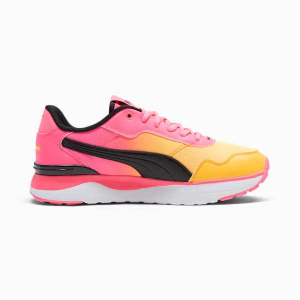 Tenis R78 Voyage Fade para mujer, Sunset Glow-PUMA Black-Sun Stream, extralarge